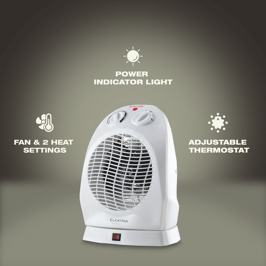 Elektra Kitchen and Home Elektra Comfort Oscillating Fan Heater