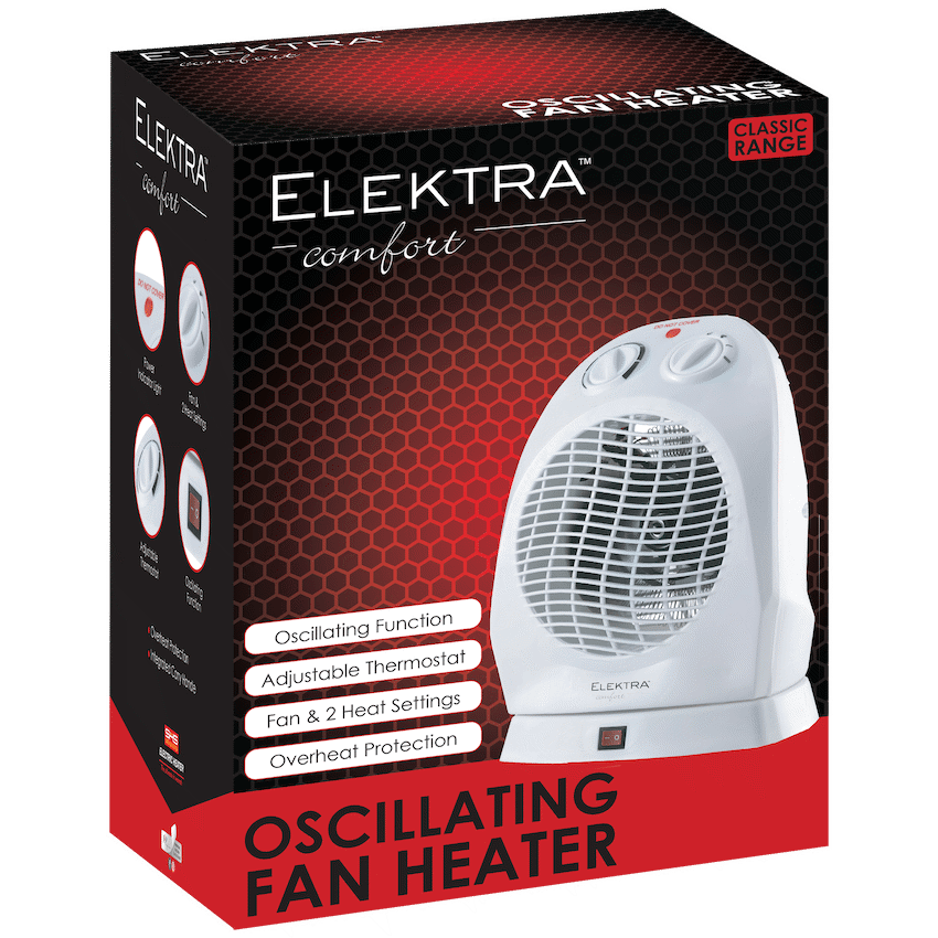 Elektra Kitchen and Home Elektra Comfort Oscillating Fan Heater