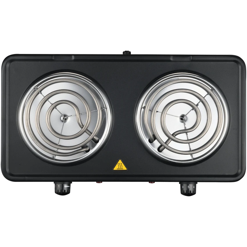 Elektra Kitchen and Home Elektra Double Spiral Hot Plate - Black