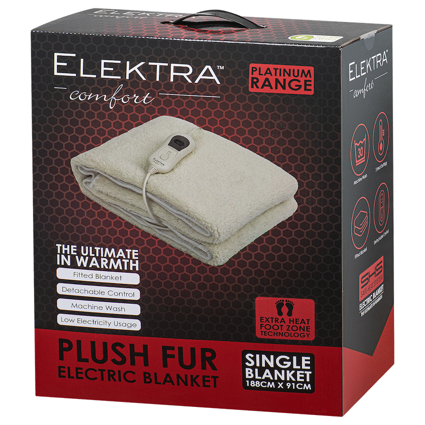 Elektra Kitchen and Home ELEKTRA E/CMFRT E/BLANKET SNGL A/FUR
