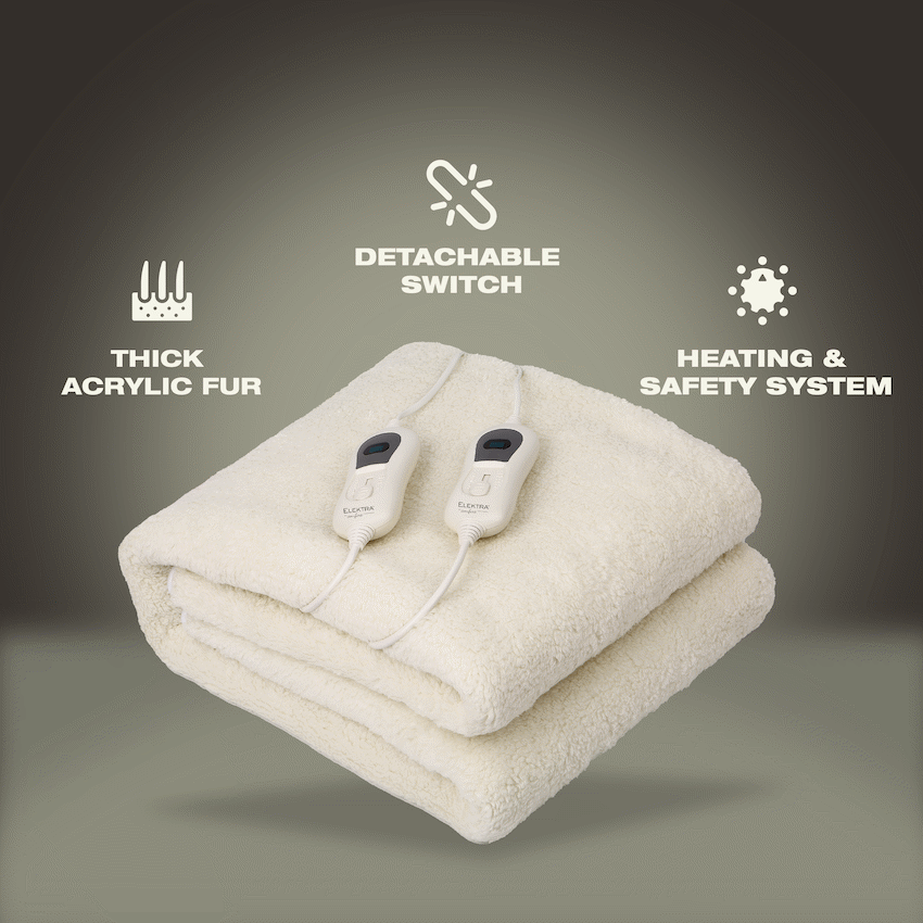 Elektra Kitchen and Home Elektra E/CMFRT Electric Blanket Double (A/FUR)