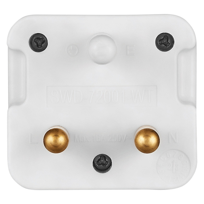 Ellies Electrical Ellies 1 Way Top Entry Adaptor