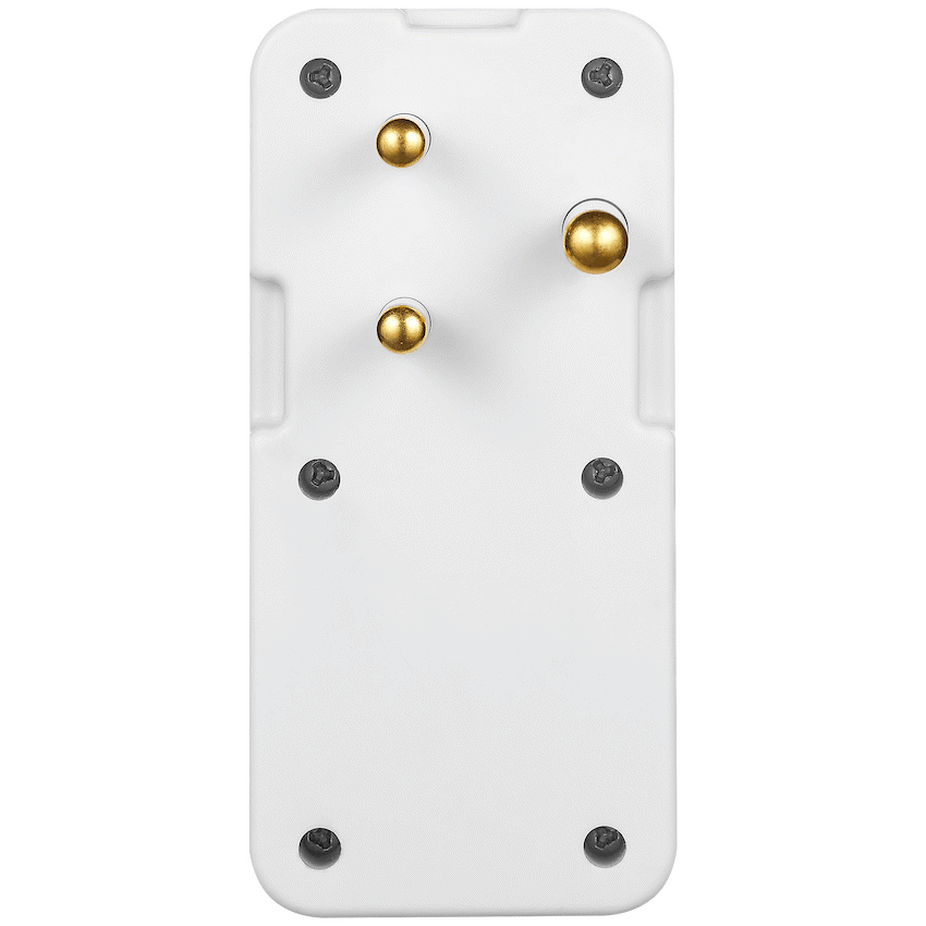 Ellies Electrical Ellies 3-Way Adaptor - White