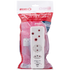 Ellies Electrical Ellies  3 Way Medium Surge adaptor Schuko,with type C + USB