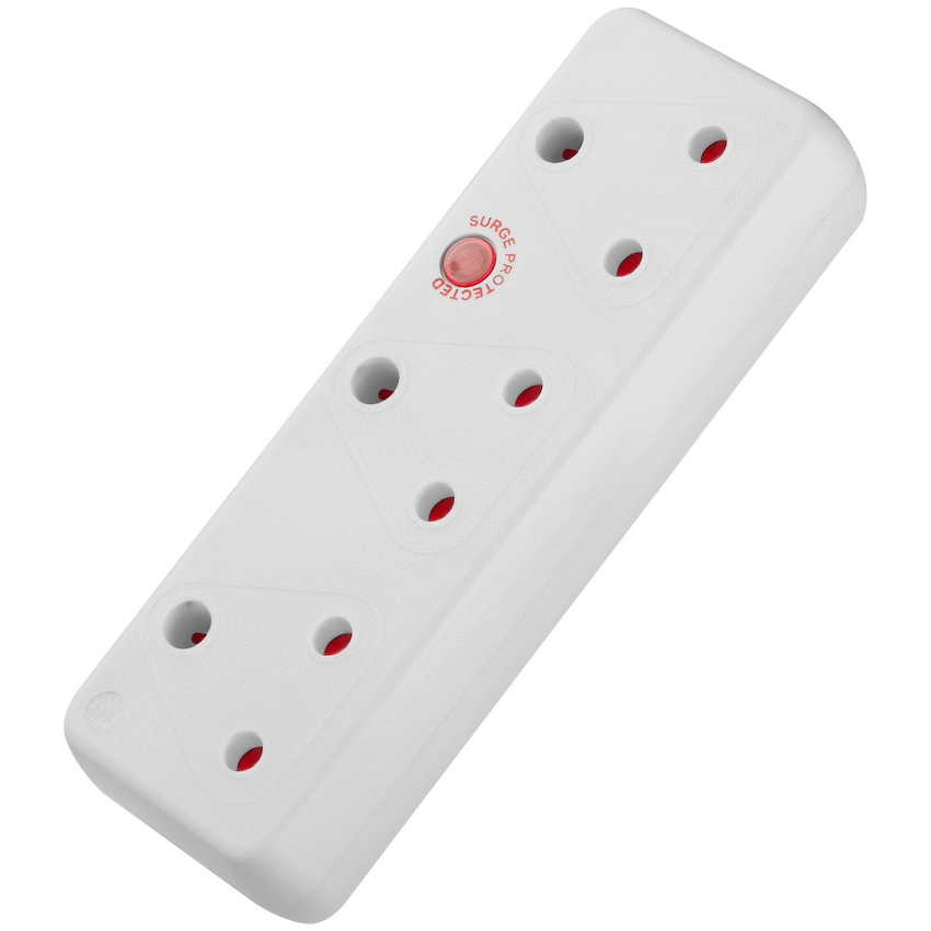 Ellies Electrical Ellies 3-Way Medium Surge Adaptor - White