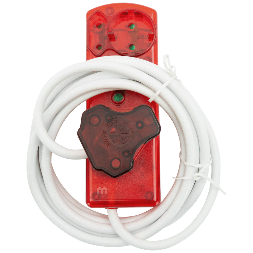 Ellies Electrical Ellies 4 Way High Surge Extension Lead - 3M