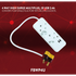 Ellies Electrical Ellies 4-Way High Surge Multiplug