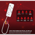Ellies Electrical Ellies 4-Way High Surge Multiplug
