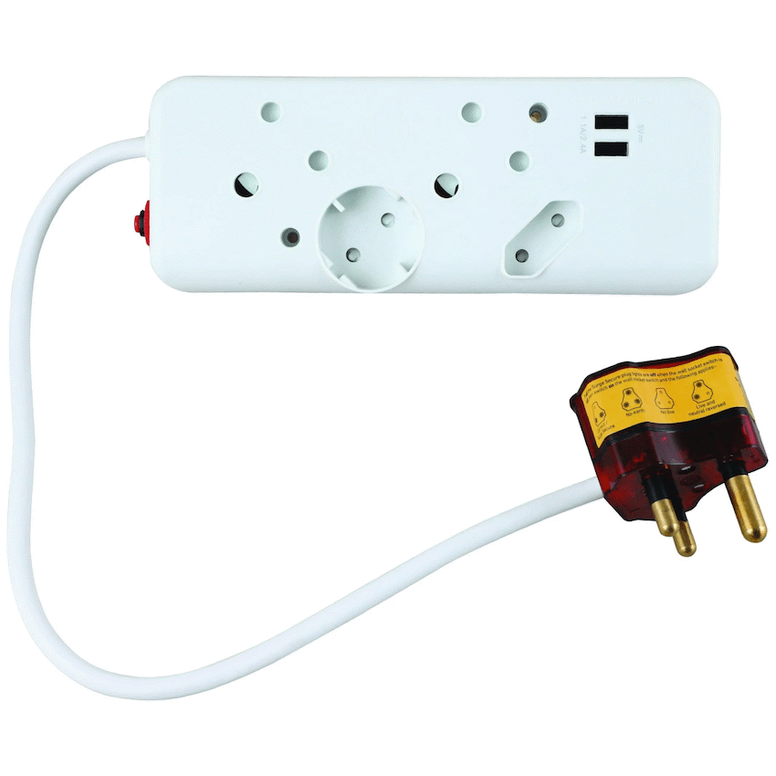 Ellies Electrical Ellies 4-Way High Surge Multiplug