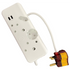Ellies Electrical Ellies 4-Way High Surge Multiplug