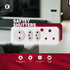 Ellies Electrical Ellies 4-Way Medium Surge Adaptor with Schuko - White