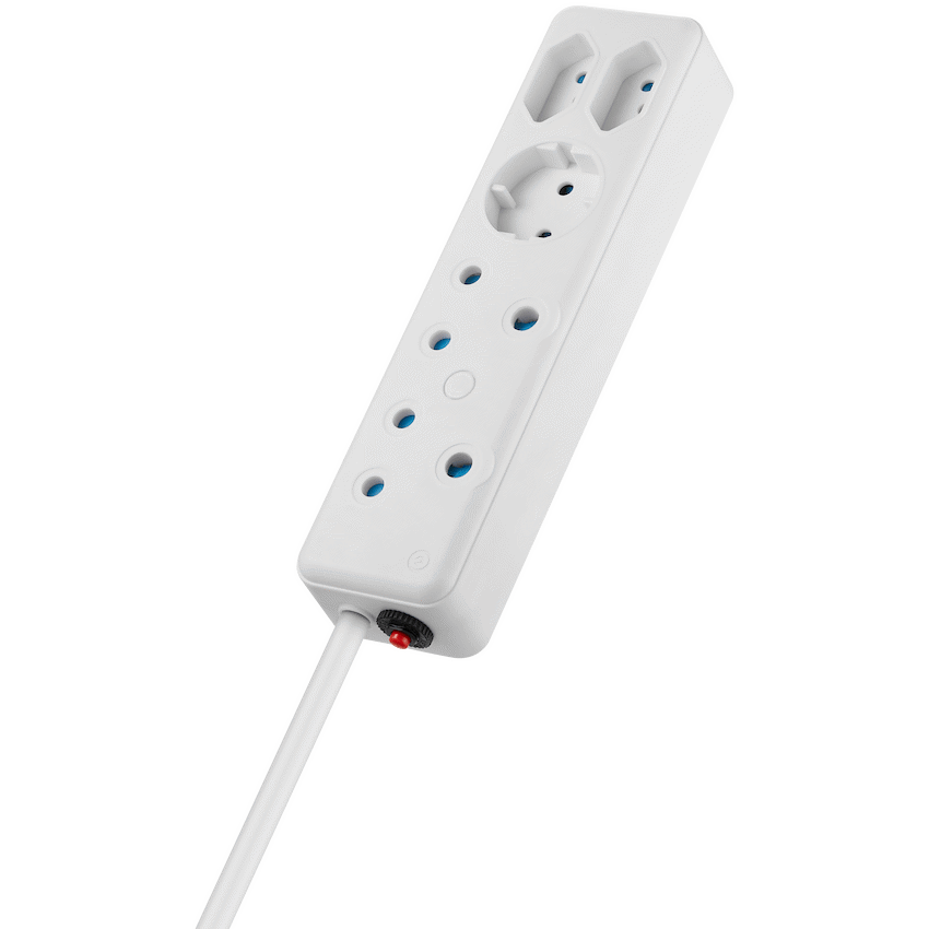 Ellies Electrical Ellies 5-Way Multiplug - 0.5m
