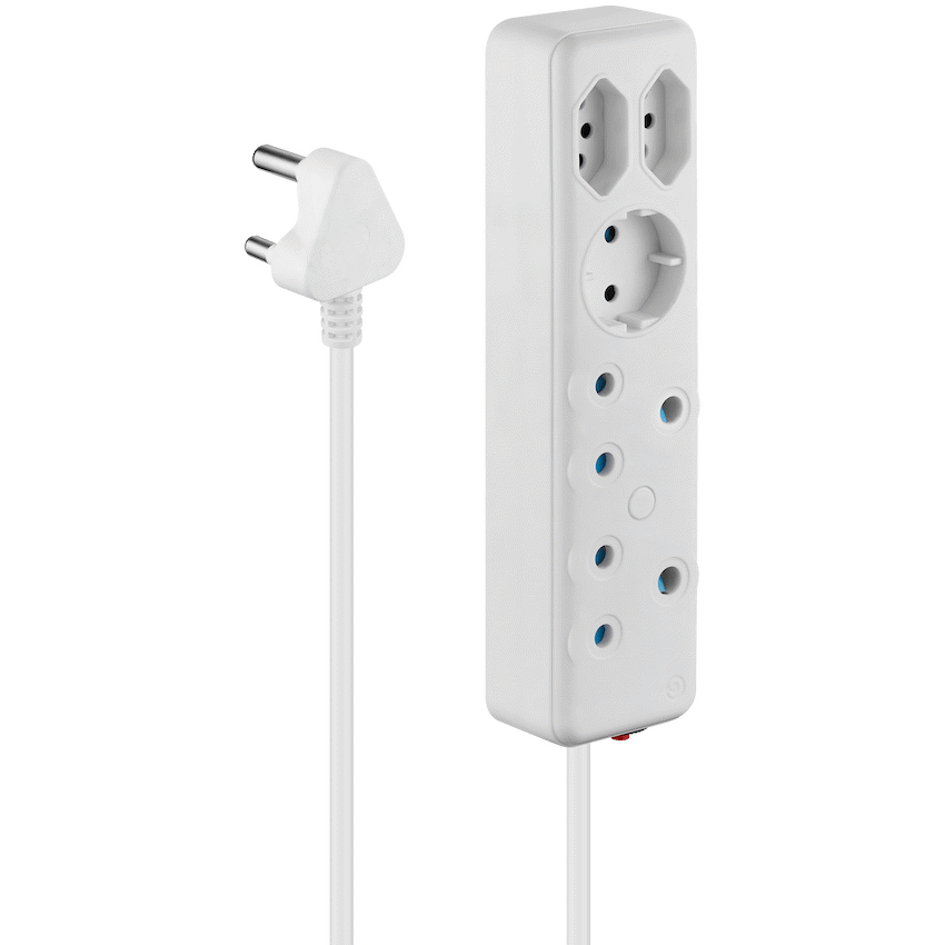 Ellies Electrical Ellies 5-Way Multiplug - 0.5m