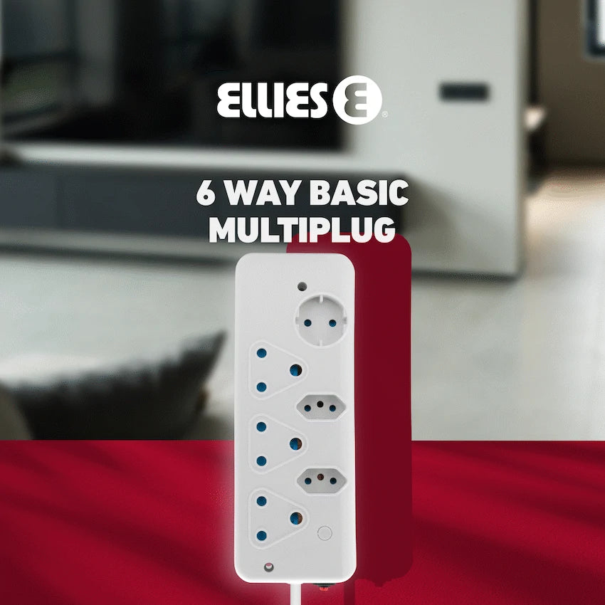 Ellies Electrical Ellies  6 Way Basic Multiplug