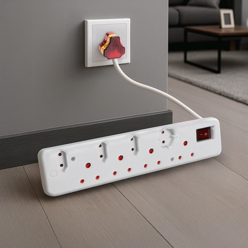 Ellies Electrical Ellies 8-Way High Surge Multiplug 0.5m