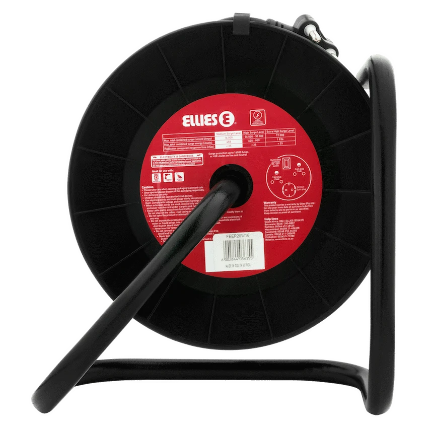 Ellies Electrical Ellies Heavy Duty Medium Surge Extension Reel - 20m