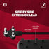 Ellies Electrical Ellies Side-by-Side Light-Duty Extension Lead - 3m - Black