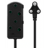 Ellies Electrical Ellies Side-by-Side Light-Duty Extension Lead - 3m - Black