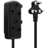 Ellies Electrical Ellies Side-by-Side Light-Duty Extension Lead - 3m - Black