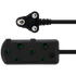 Ellies Electrical Ellies Side-by-Side Light-Duty Extension Lead - 3m - Black