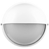 Ellies Ellies Arc Series - AC Round Bulkhead - Aluminium + Glass - E27 Base -WT