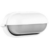 Ellies Ellies Arc Series - Large AC Oval Bulkhead - Aluminium + Glass - E27 Base -WT