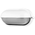Ellies Ellies Arc Series - Large AC Oval Bulkhead - Aluminium + Glass - E27 Base -WT