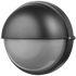 Ellies Ellies Arc Series - Large AC Round Bulkhead - Aluminium + Glass - E27 Base -BK