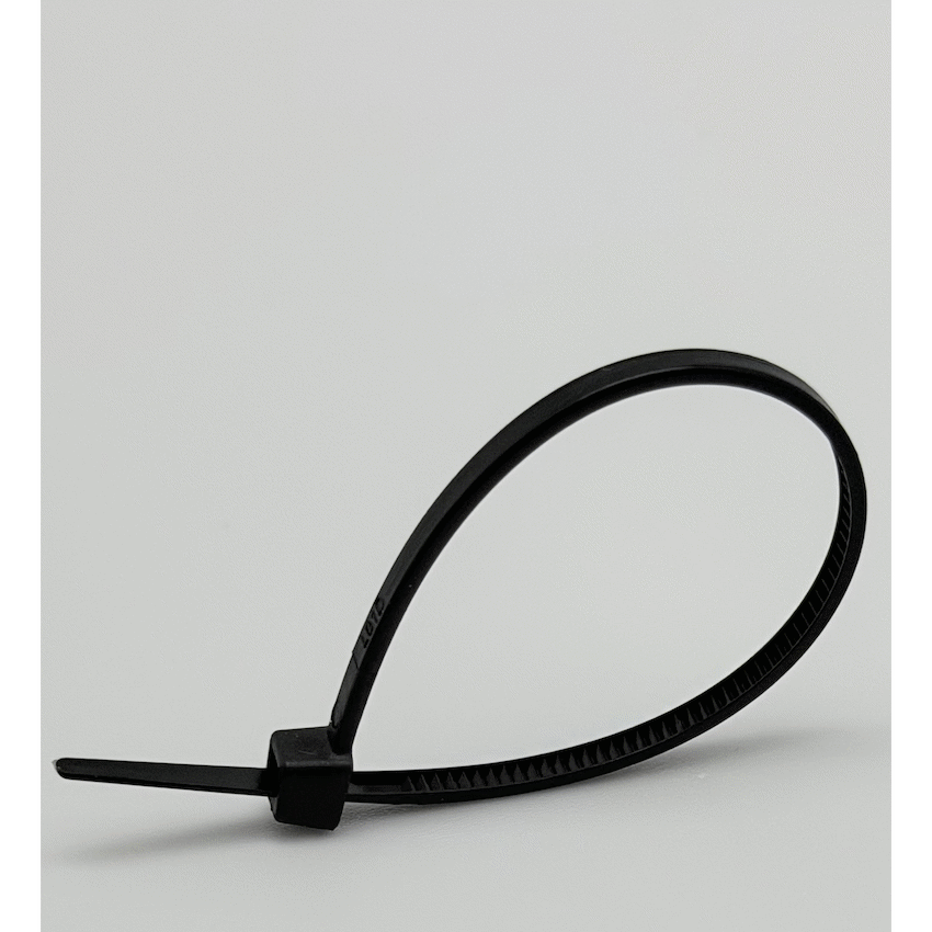 Ellies Ellies Cable Tie 2.5mm X 100mm - 100 PACK SIZE - BK