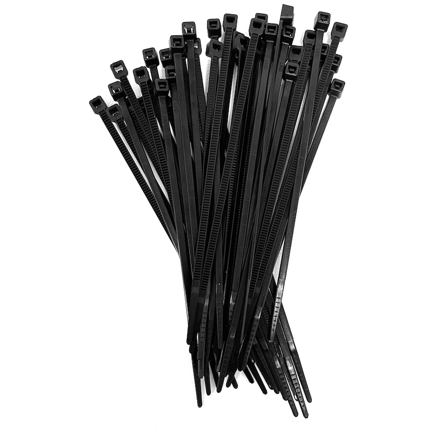 Ellies Ellies Cable Tie 2.5mm X 100mm -  20 PACK SIZE - BK