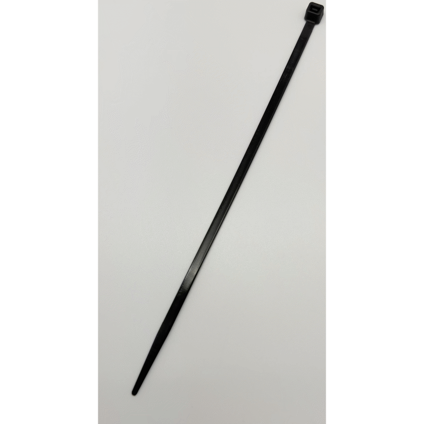 Ellies Ellies Cable Tie 4.8mm X 200mm - 20 PACK SIZE - BK