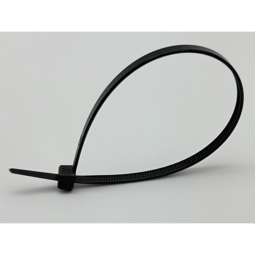 Ellies Ellies Cable Tie 4.8mm X 200mm - 50 PACK SIZE - BK