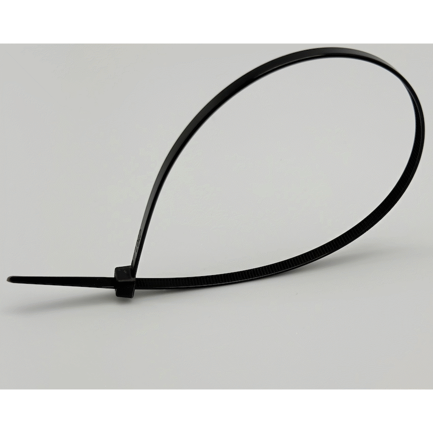 Ellies Ellies Cable Tie 4.8mm X 300mm -  100 PACK SIZE - BK