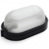Ellies Ellies Illume Series - AC Oval Bulkhead - Aluminium + Glass - E27 Base - BK