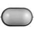 Ellies Ellies Illume Series - AC Oval Bulkhead - Aluminium + Glass - E27 Base - BK