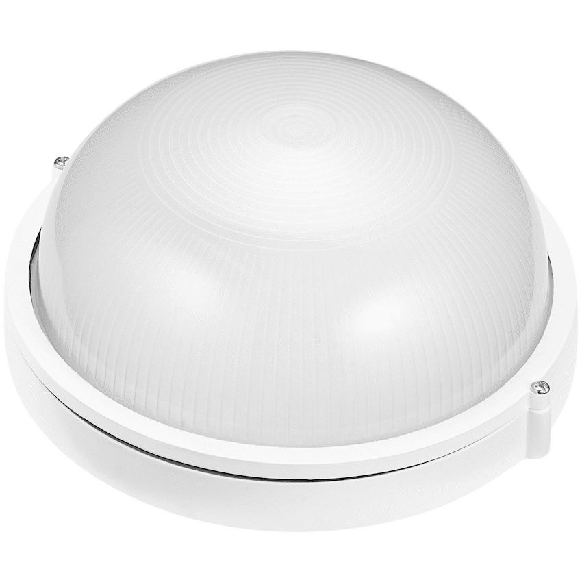 Ellies Ellies Illume Series - AC Round Bulkhead - Aluminium + Glass - E27 Base -WT