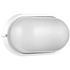 Ellies Ellies Illume Series - Large AC Oval Bulkhead - Aluminium + Glass - E27 Base -WT