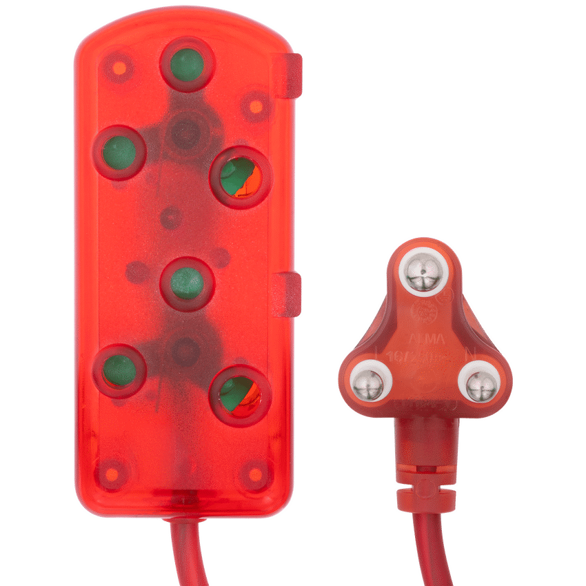Ellies Ellies Side by Side Light Duty Extension Lead-5M - RD