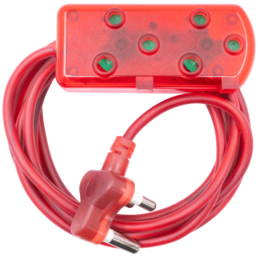 Ellies Ellies Side by Side Light Duty Extension Lead-5M - RD