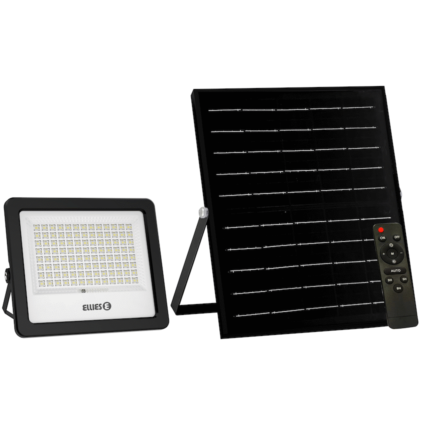 Ellies Lighting Ellies Nebula Series 180W Solar Flood Light  with 3CCT -BK