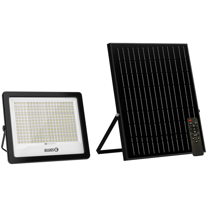 Ellies Lighting Ellies Nebula Series 300W Solar Flood Light  with 3CCT -BK