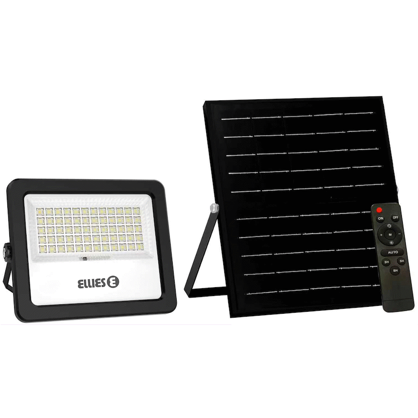 Ellies Lighting Ellies Nebula Series 60W Solar Flood Light  with 3CCT -BK