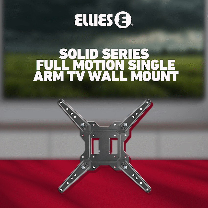Ellies Televisions Ellies Solid series Full Motion Single Arm Tv Wall Mount For 23" - 55" TVs