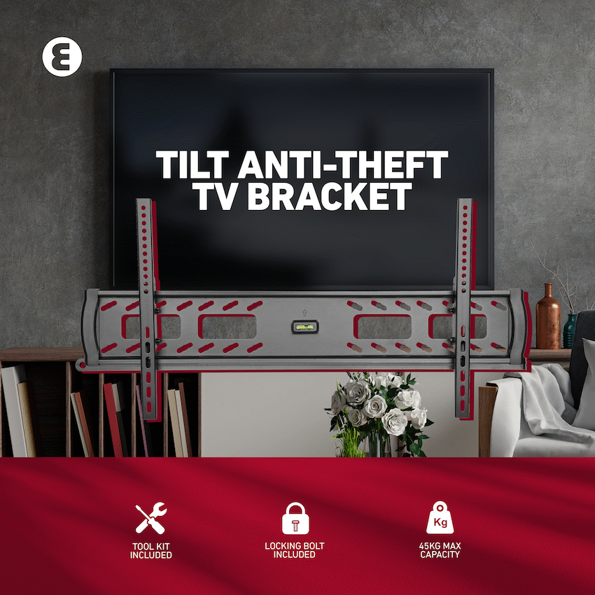 Ellies Televisions Ellies Solid Series Tilt Anti-Theft TV Bracket for 32'' - 90'' TV's