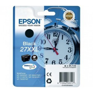 Epson 27 Ink Cartrdige Black 34.1ml XXL WF-3620DWF / WF-7710DF / WF-7210DTW / WF-7110DTW 2200 pages