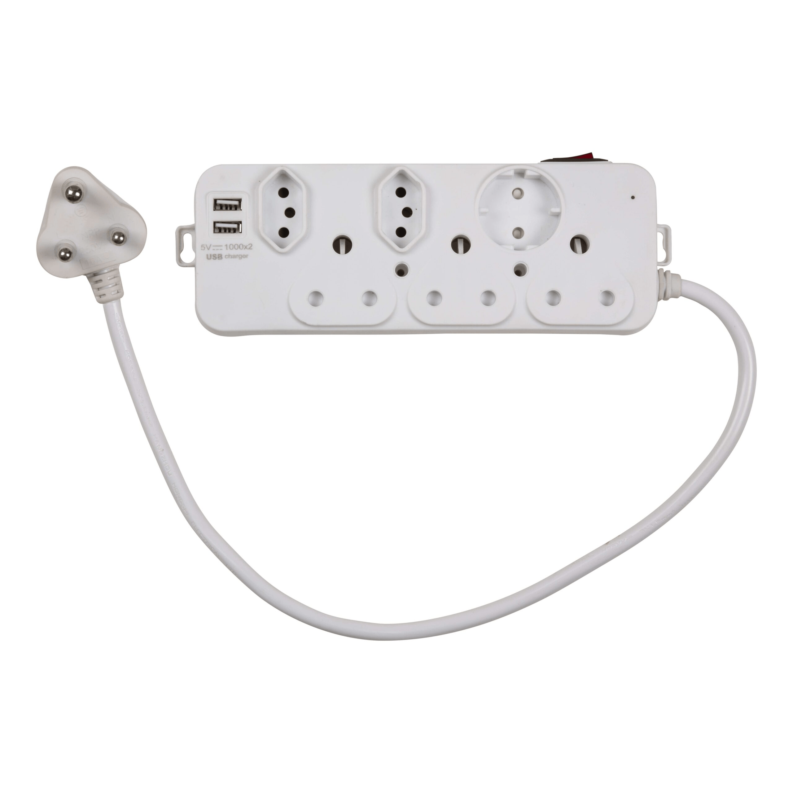 Eurolux Eurolux Multiplug 6 Way Normal Usb