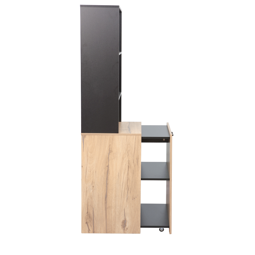 Everfurn Furniture Adaptive Desk, With  Bookshelf