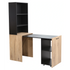 Everfurn Furniture Adaptive Desk, With  Bookshelf
