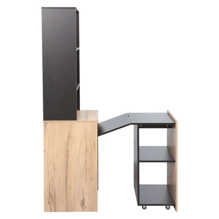 Everfurn Furniture Adaptive Desk, With  Bookshelf