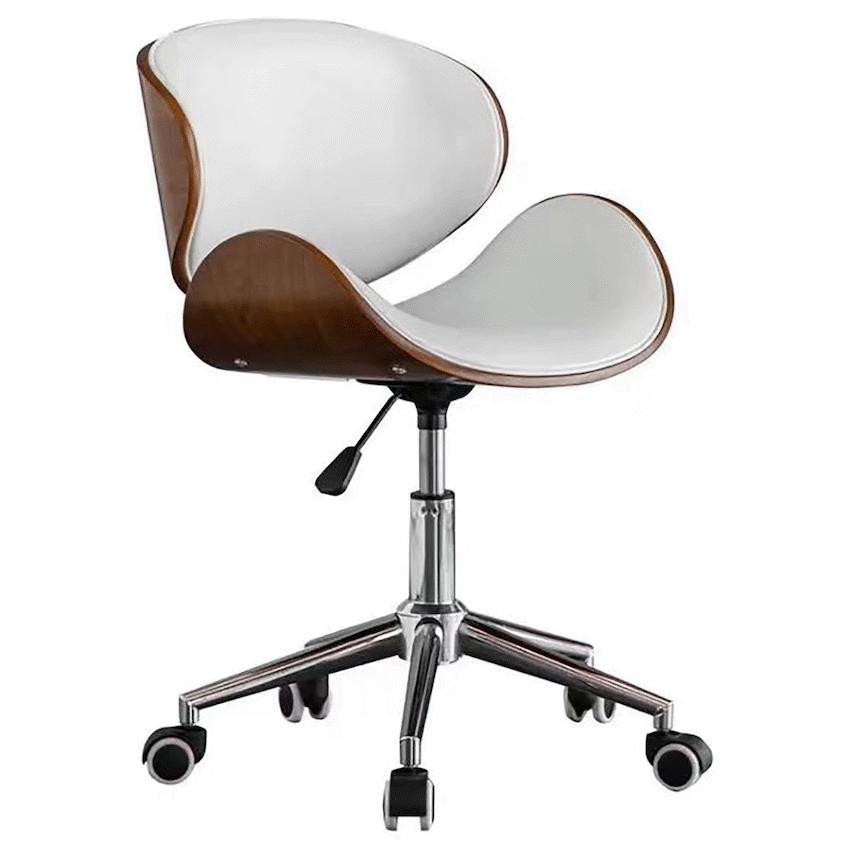 Everfurn Furniture Amos Mid Back Office Chair - White